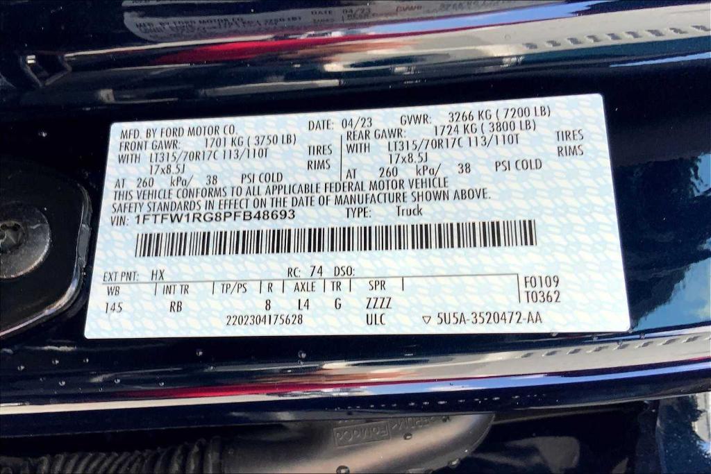 used 2023 Ford F-150 car, priced at $73,462