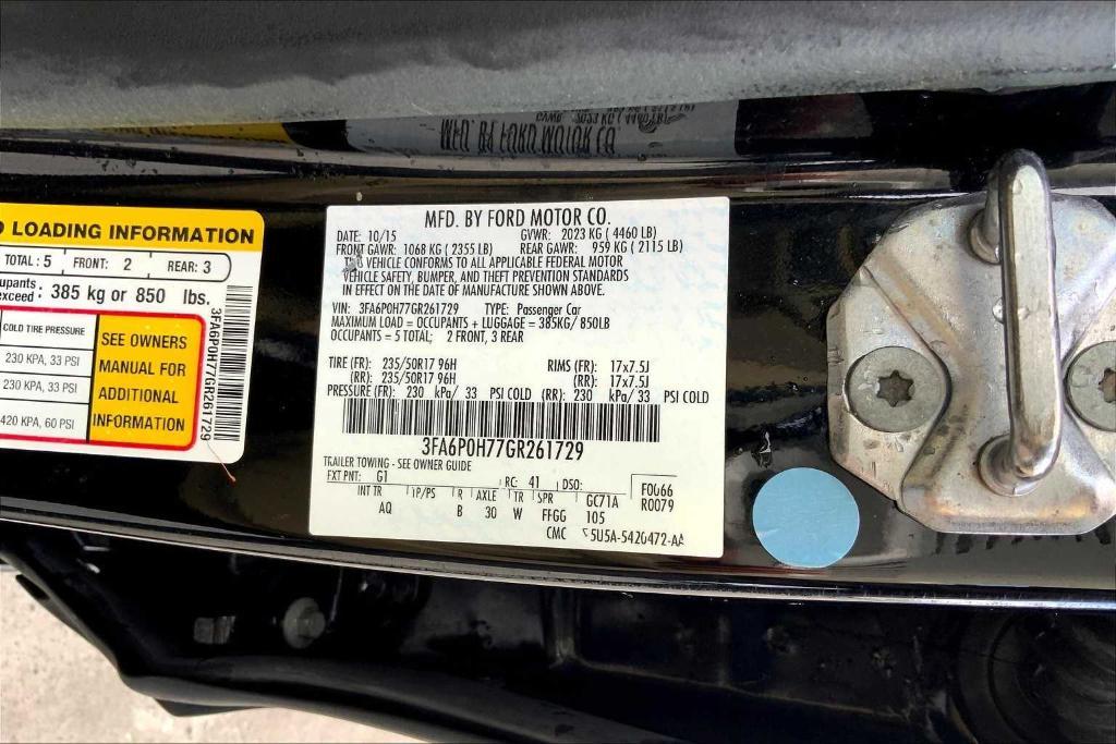 used 2016 Ford Fusion car, priced at $9,243