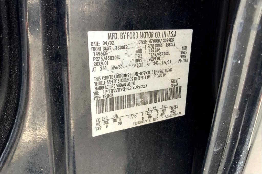 used 2002 Ford F-150 car, priced at $17,995