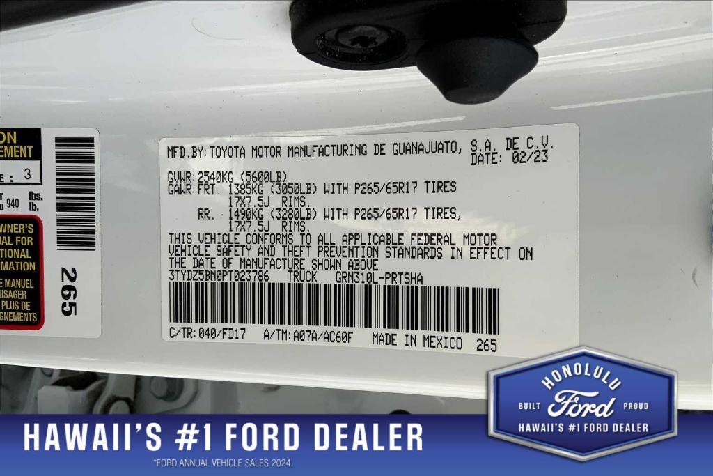 used 2023 Toyota Tacoma car, priced at $48,293