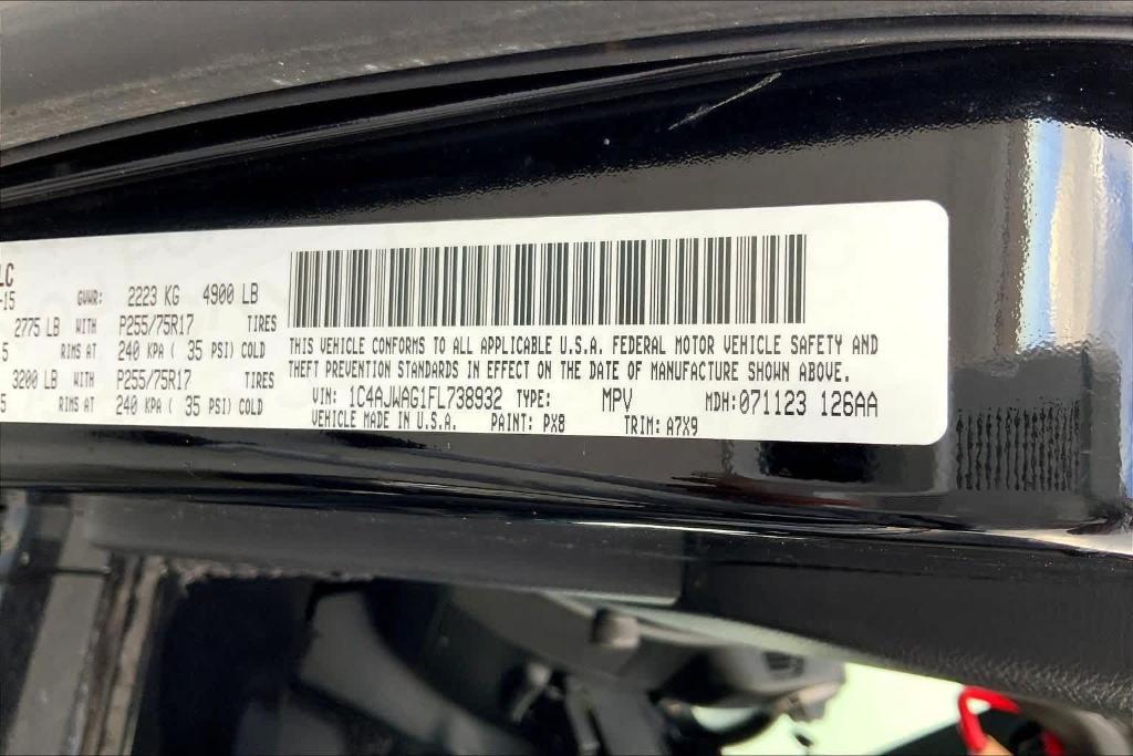 used 2015 Jeep Wrangler car, priced at $17,660