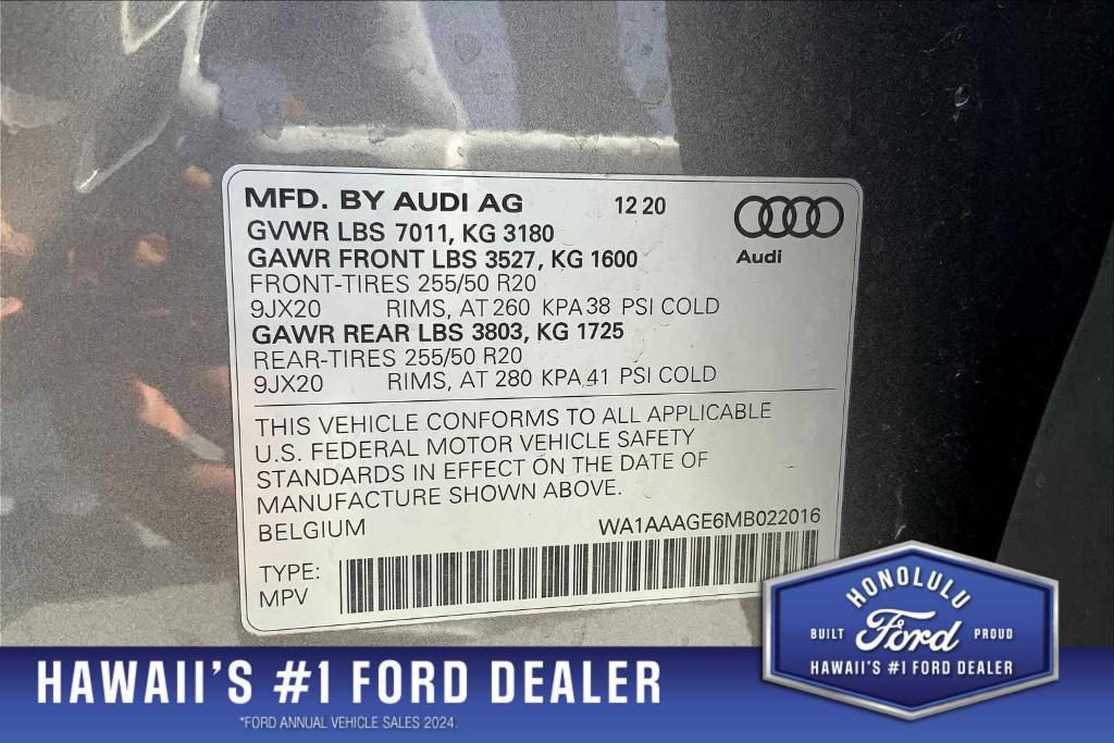 used 2021 Audi e-tron car, priced at $27,855