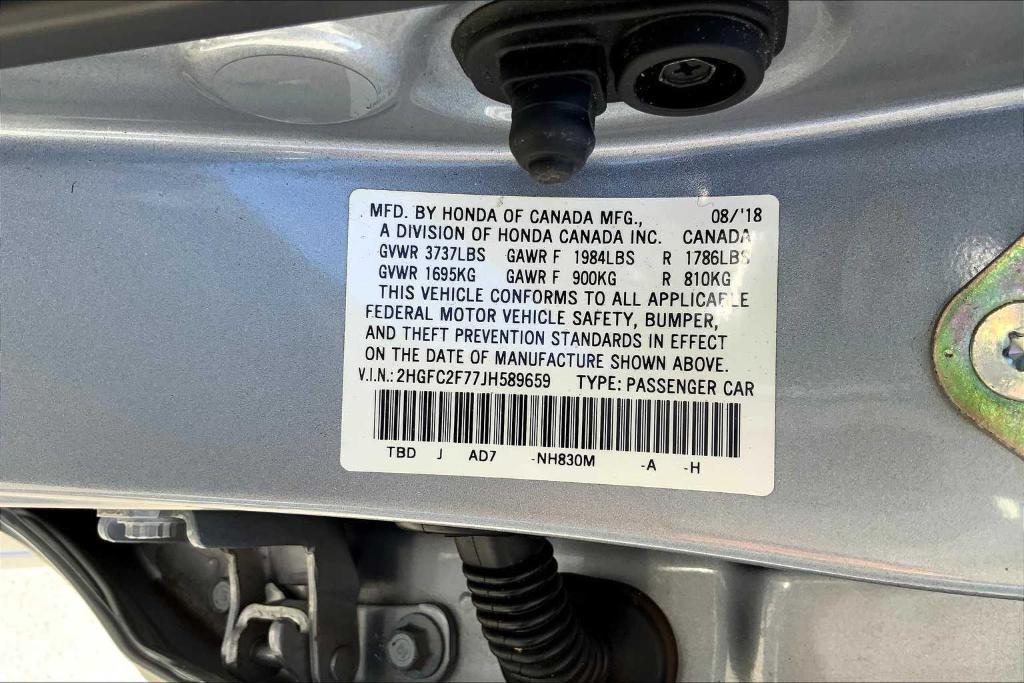 used 2018 Honda Civic car, priced at $18,649