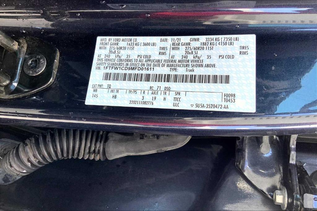used 2021 Ford F-150 car, priced at $41,044