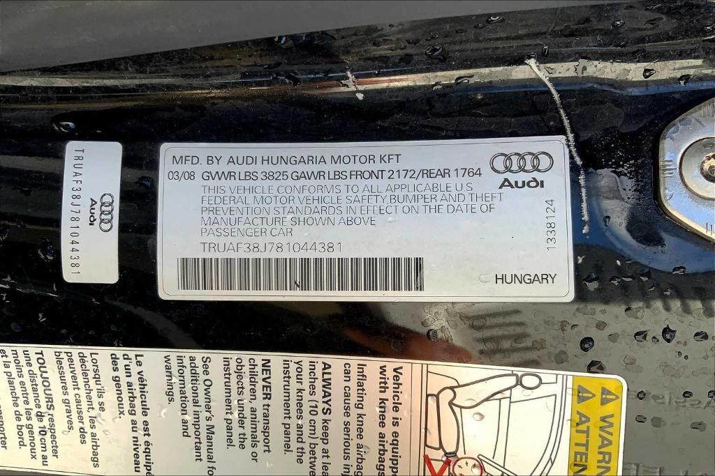 used 2008 Audi TT car, priced at $11,685