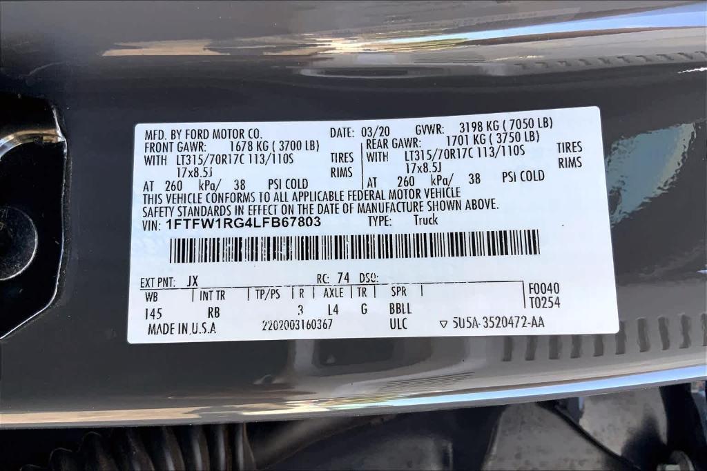 used 2020 Ford F-150 car, priced at $52,742