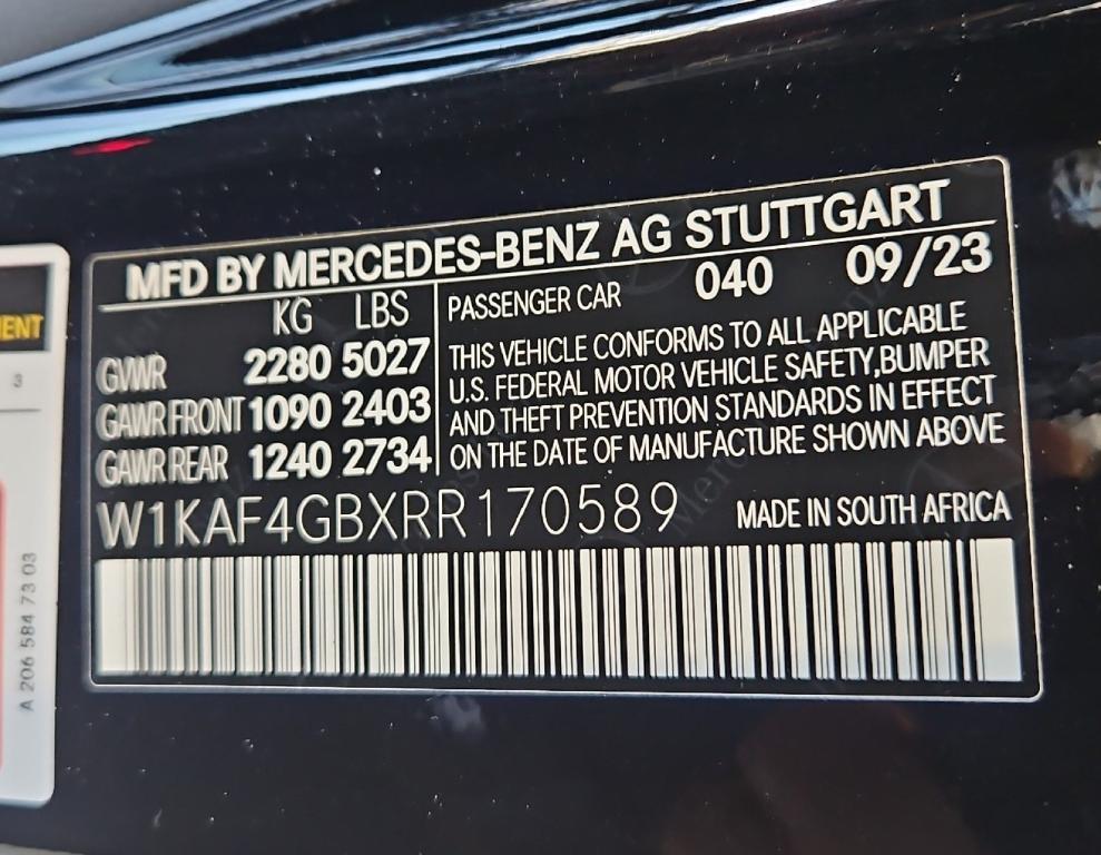 used 2024 Mercedes-Benz C-Class car, priced at $38,991