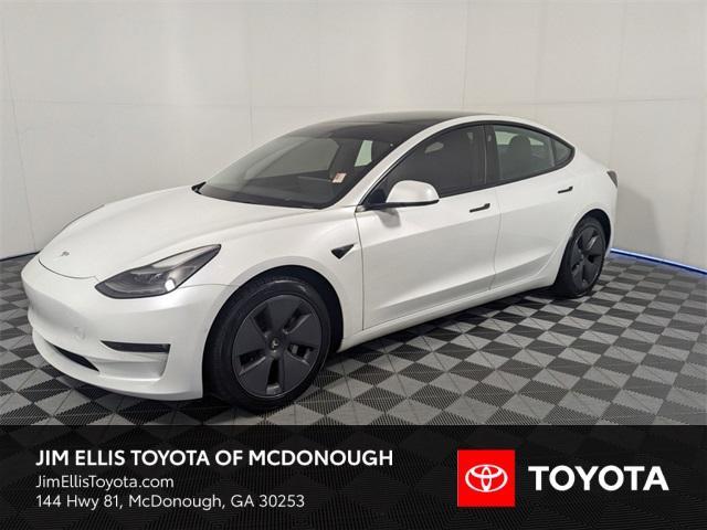 used 2022 Tesla Model 3 car, priced at $27,900