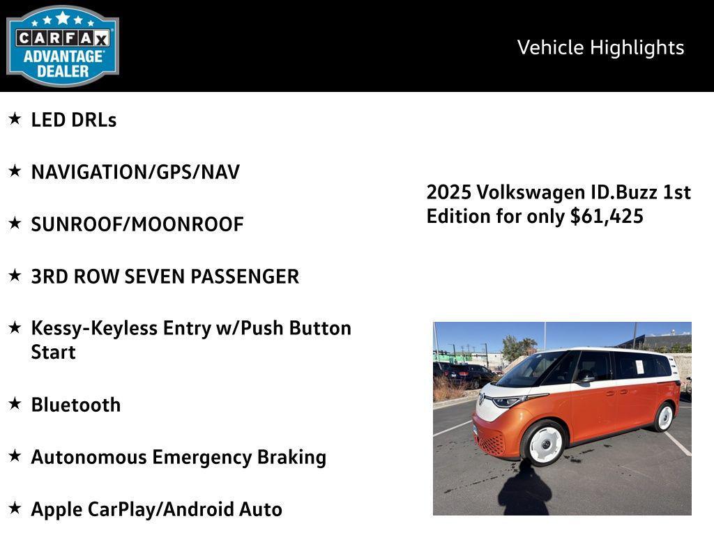used 2025 Volkswagen ID. Buzz car, priced at $61,425