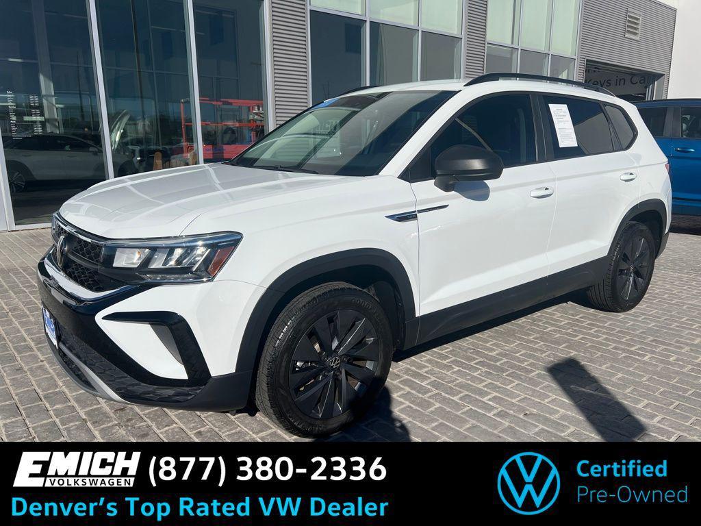 used 2023 Volkswagen Taos car, priced at $18,656