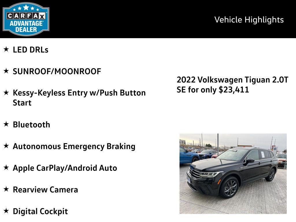 used 2022 Volkswagen Tiguan car, priced at $23,411