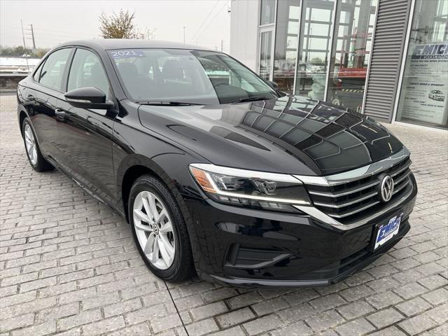 used 2021 Volkswagen Passat car, priced at $18,645