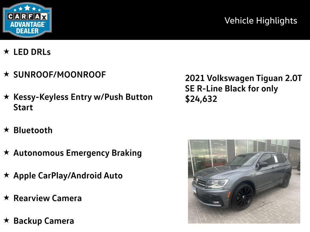 used 2021 Volkswagen Tiguan car, priced at $24,480