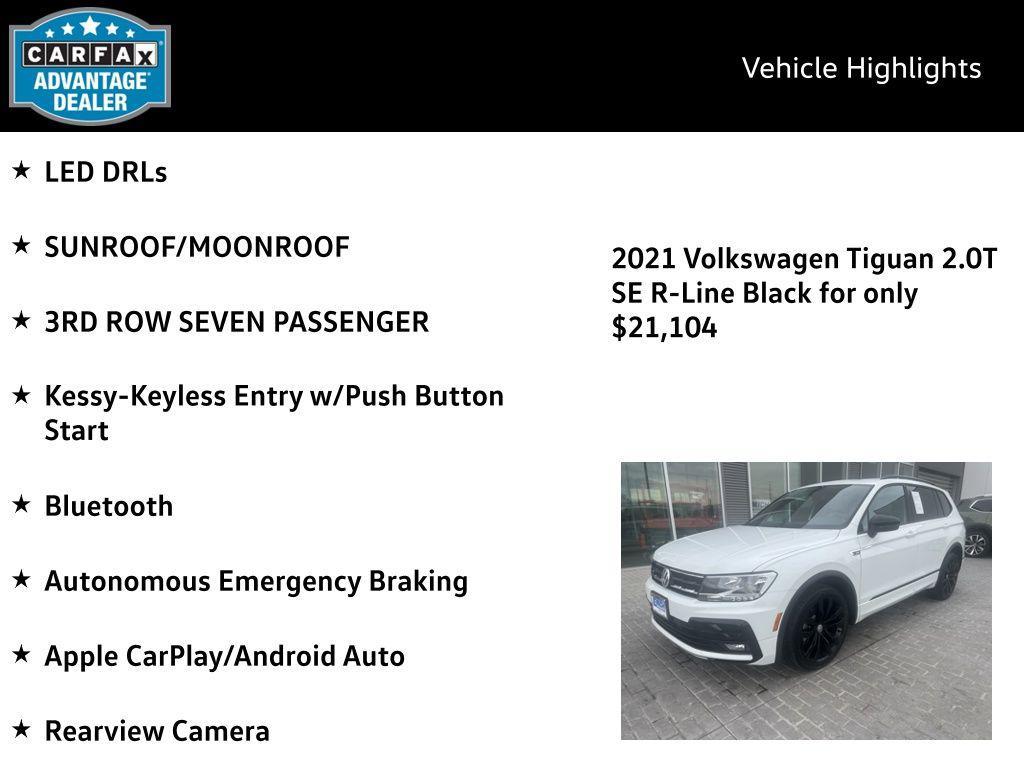 used 2021 Volkswagen Tiguan car, priced at $21,104