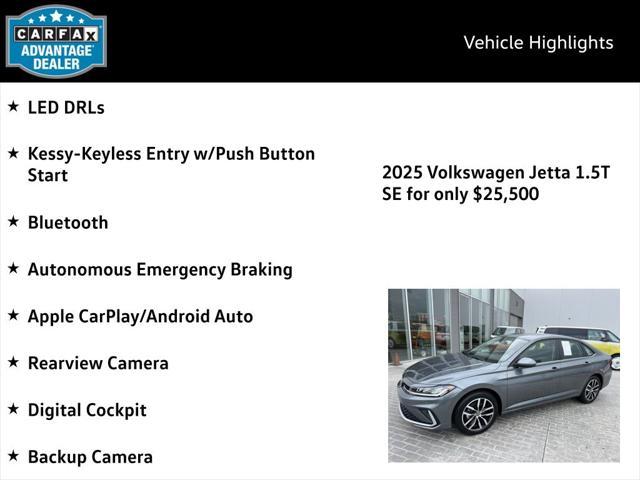 used 2025 Volkswagen Jetta car, priced at $25,500