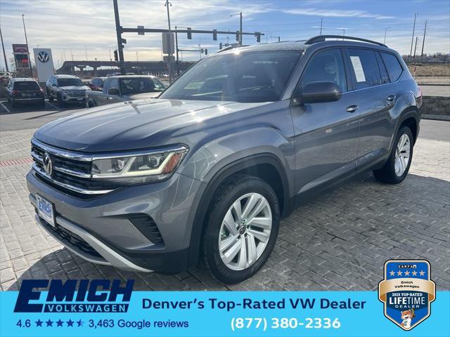 used 2021 Volkswagen Atlas car, priced at $28,647