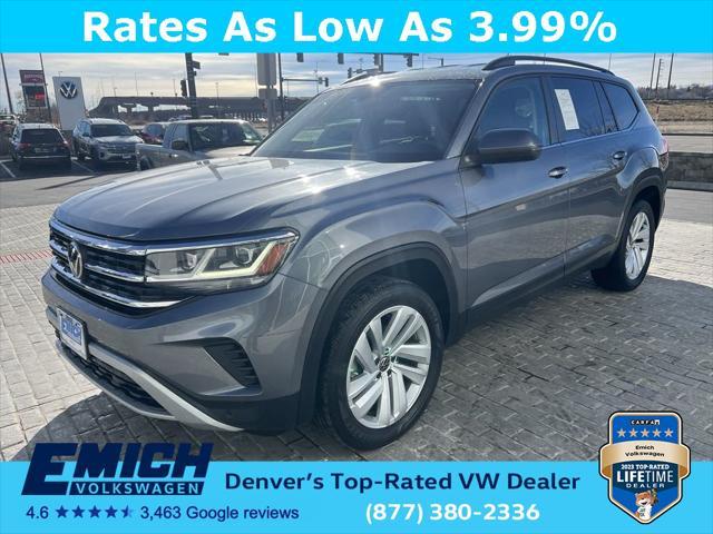 used 2021 Volkswagen Atlas car, priced at $28,511