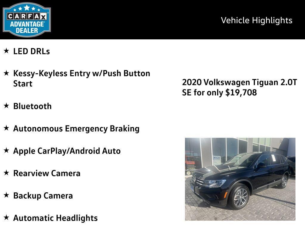 used 2020 Volkswagen Tiguan car, priced at $19,708