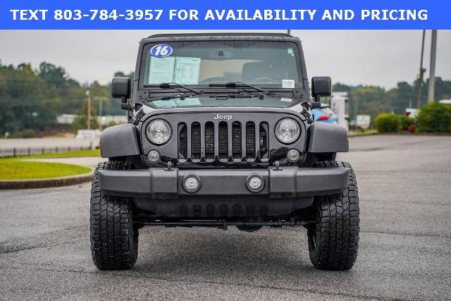 used 2016 Jeep Wrangler Unlimited car, priced at $19,567