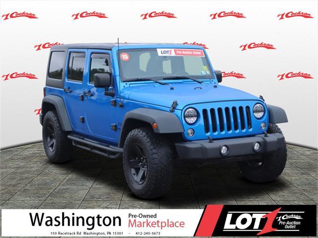 used 2015 Jeep Wrangler Unlimited car, priced at $14,988