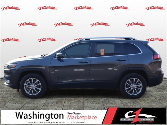 used 2021 Jeep Cherokee car, priced at $23,398