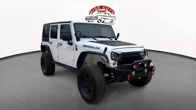 used 2017 Jeep Wrangler Unlimited car, priced at $21,375