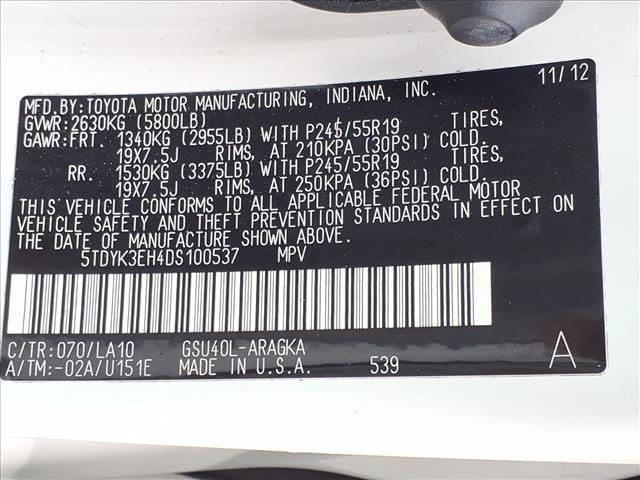 used 2013 Toyota Highlander car, priced at $13,750