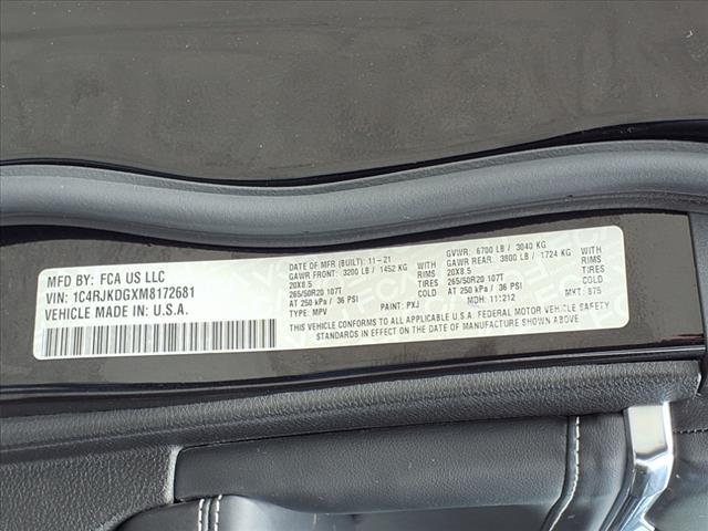 used 2021 Jeep Grand Cherokee L car, priced at $29,950