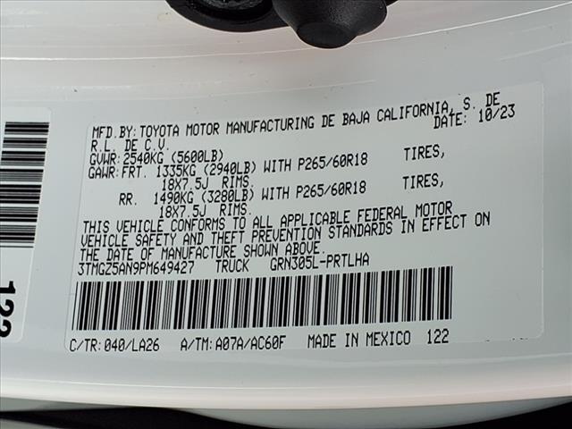 used 2023 Toyota Tacoma car, priced at $44,972