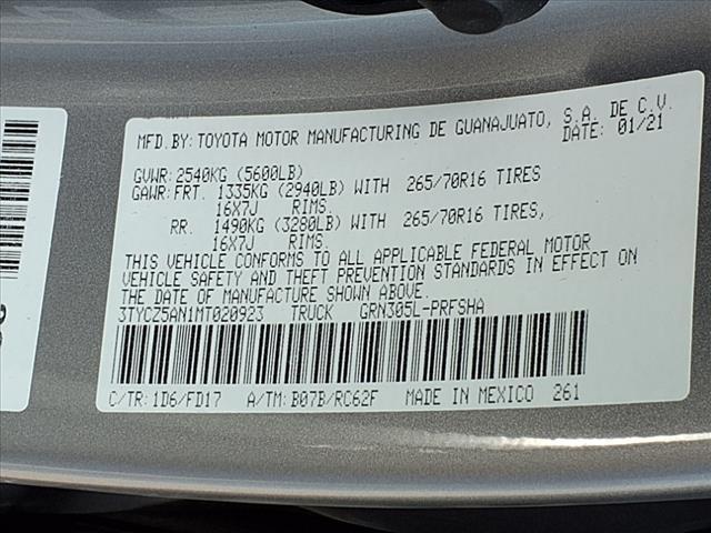 used 2021 Toyota Tacoma car, priced at $37,985