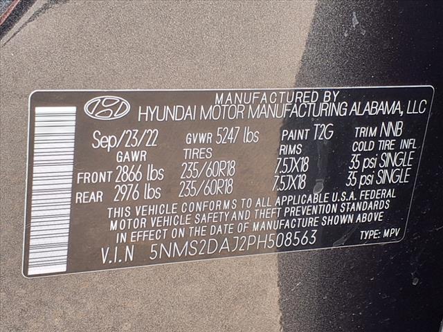 used 2023 Hyundai Santa Fe car, priced at $28,325