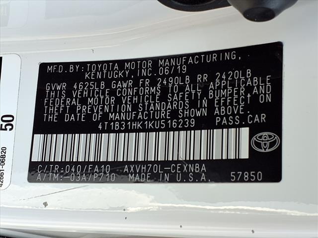 used 2019 Toyota Camry Hybrid car, priced at $21,842