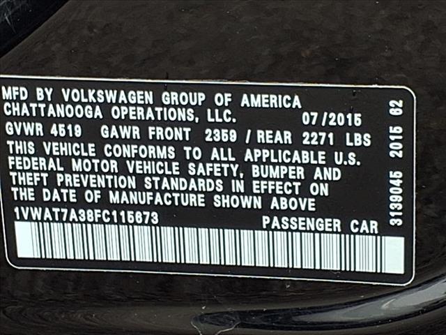 used 2015 Volkswagen Passat car, priced at $8,450