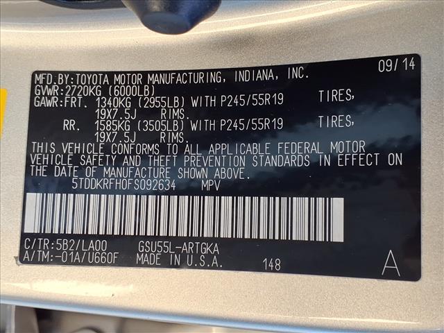 used 2015 Toyota Highlander car, priced at $16,975