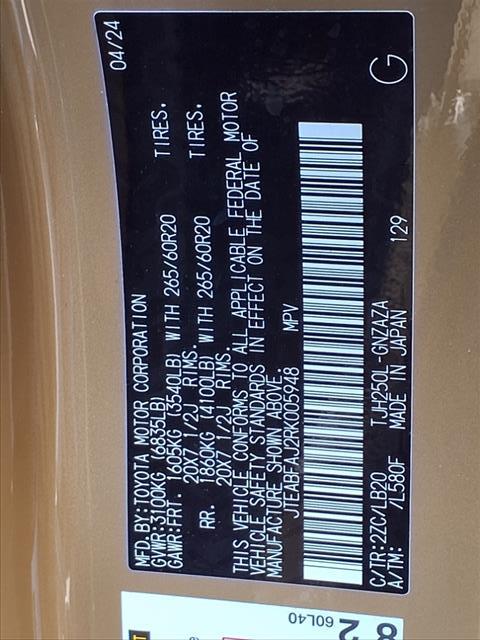 used 2024 Toyota Land Cruiser car, priced at $67,950