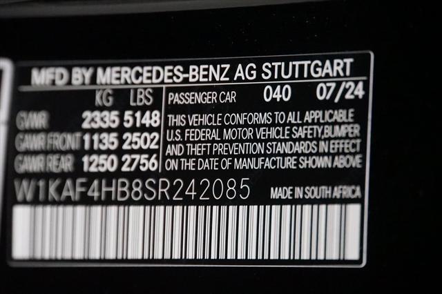 new 2025 Mercedes-Benz C-Class car, priced at $53,055