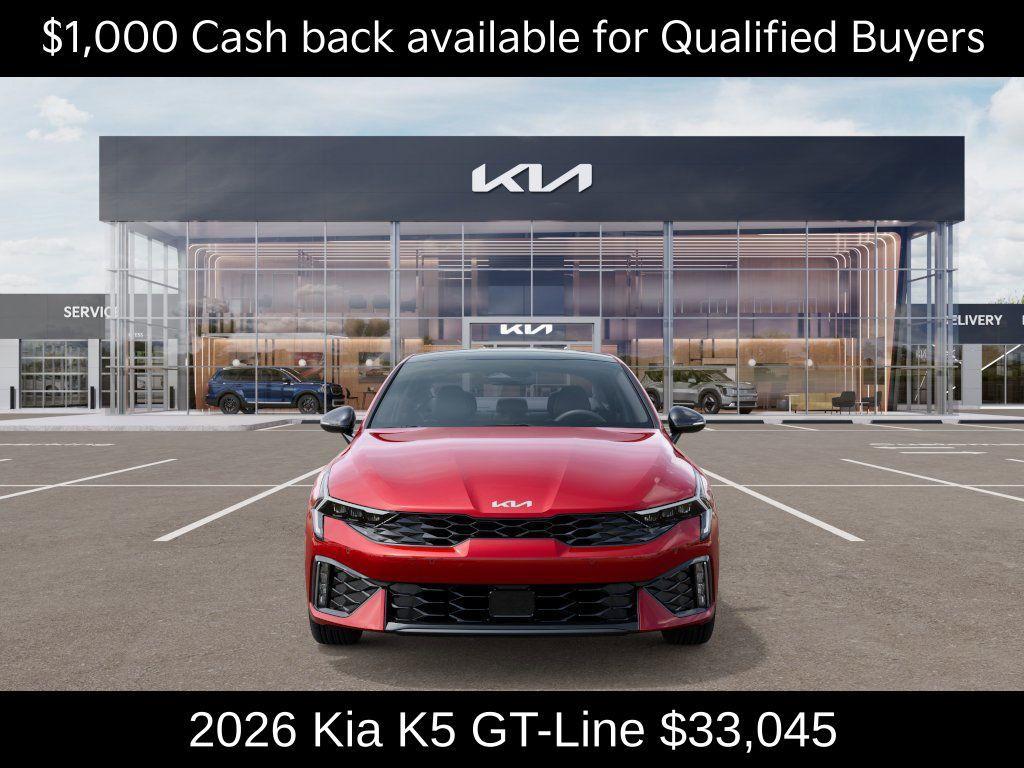 new 2026 Kia K5 car, priced at $33,045