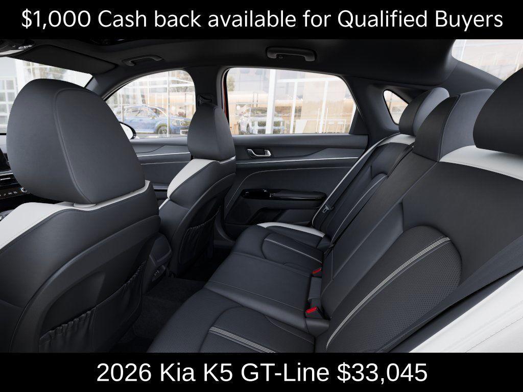 new 2026 Kia K5 car, priced at $33,045
