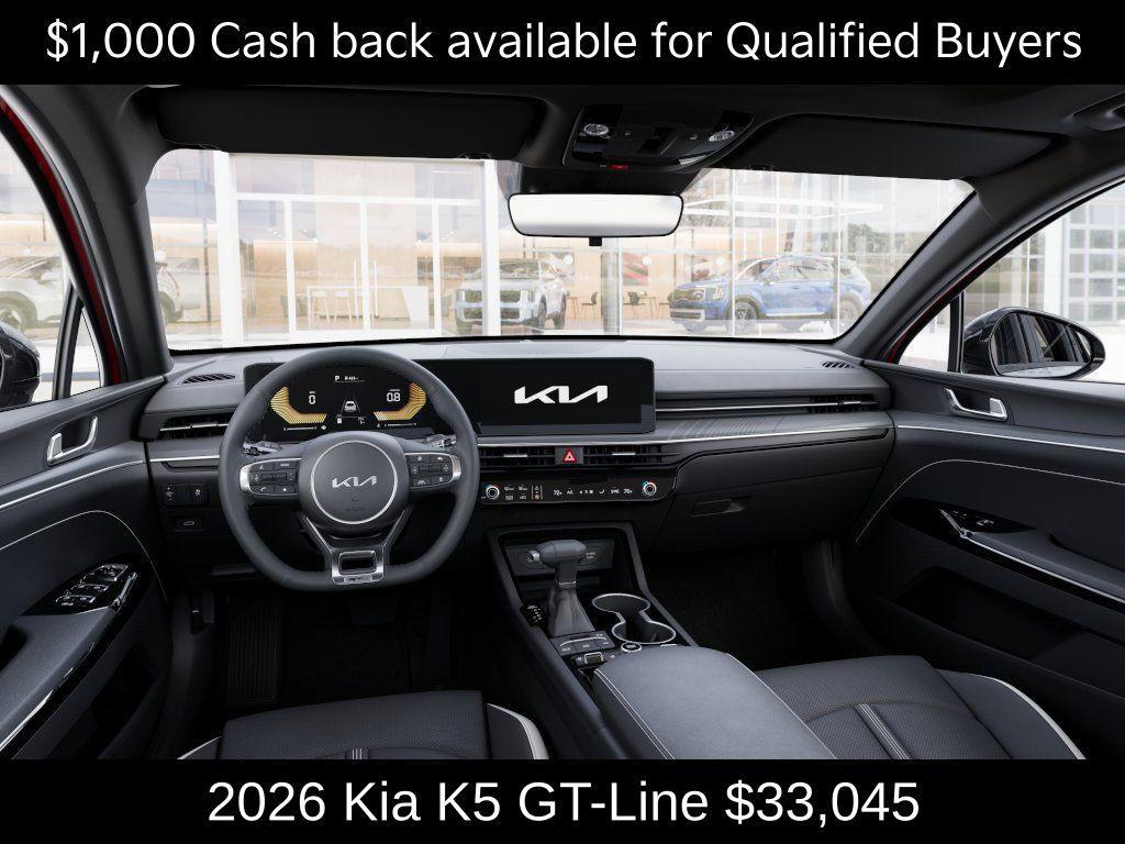 new 2026 Kia K5 car, priced at $33,045