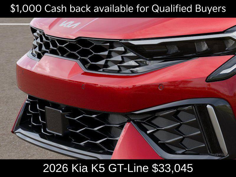 new 2026 Kia K5 car, priced at $33,045