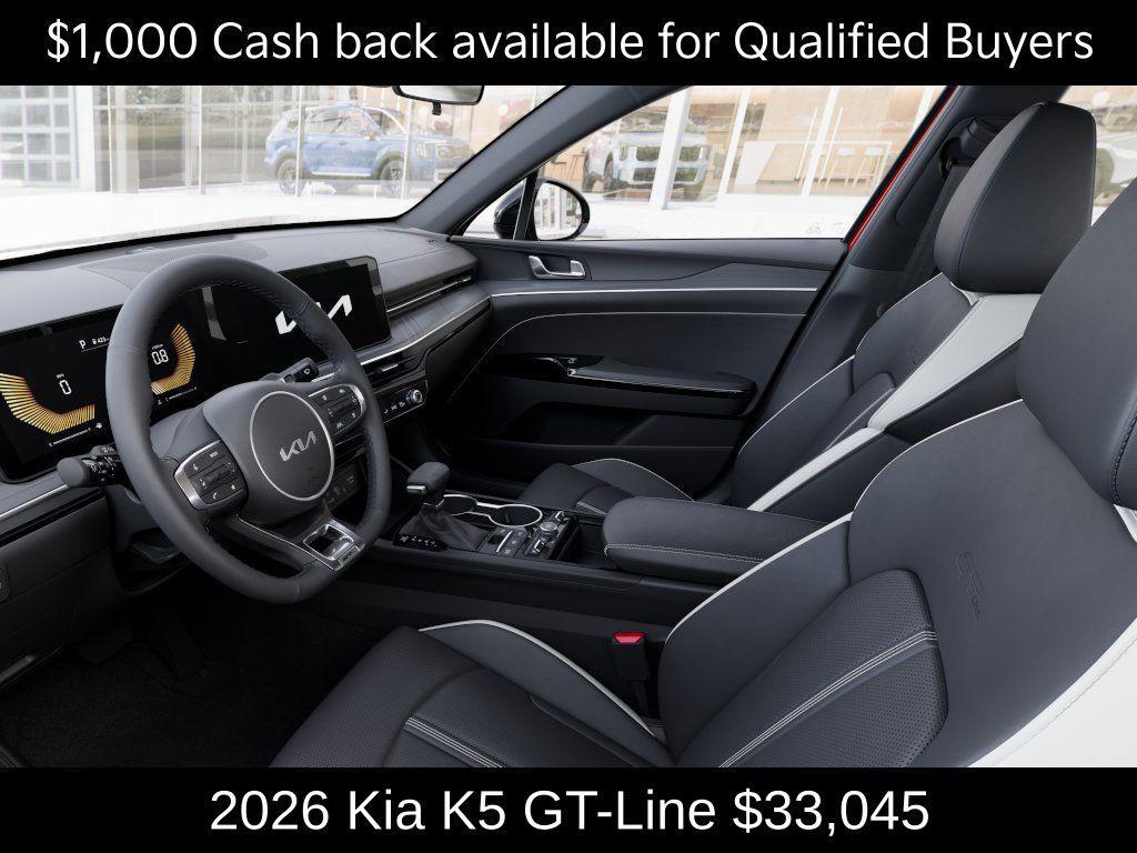 new 2026 Kia K5 car, priced at $33,045