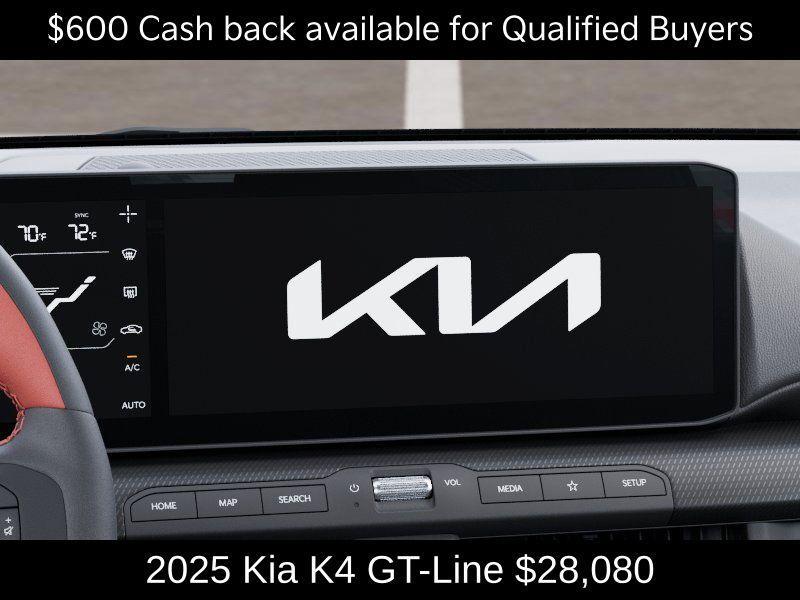 new 2025 Kia K4 car, priced at $28,080