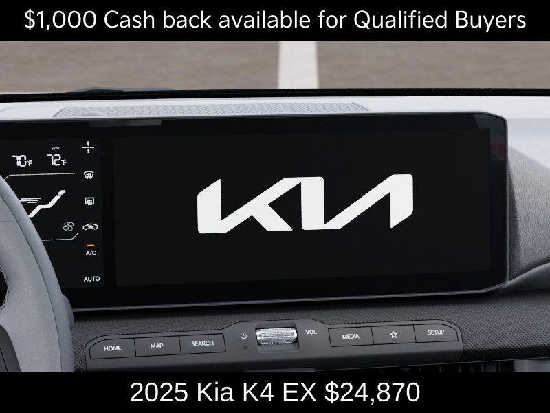 new 2025 Kia K4 car, priced at $24,870