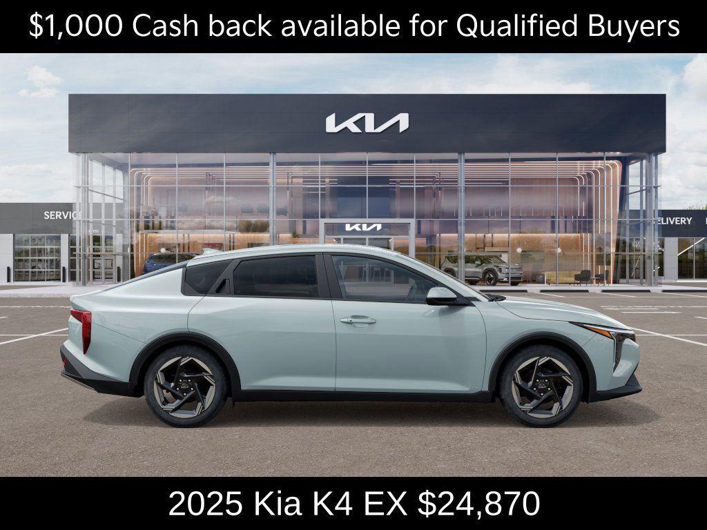 new 2025 Kia K4 car, priced at $24,870