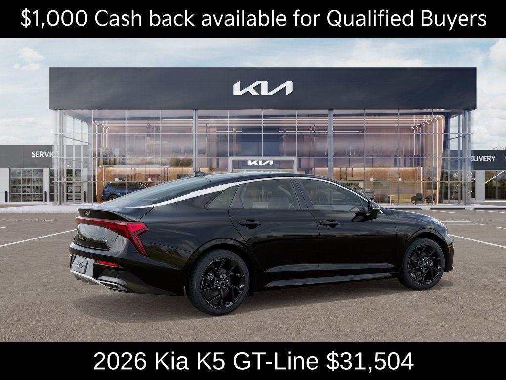 new 2026 Kia K5 car, priced at $31,504