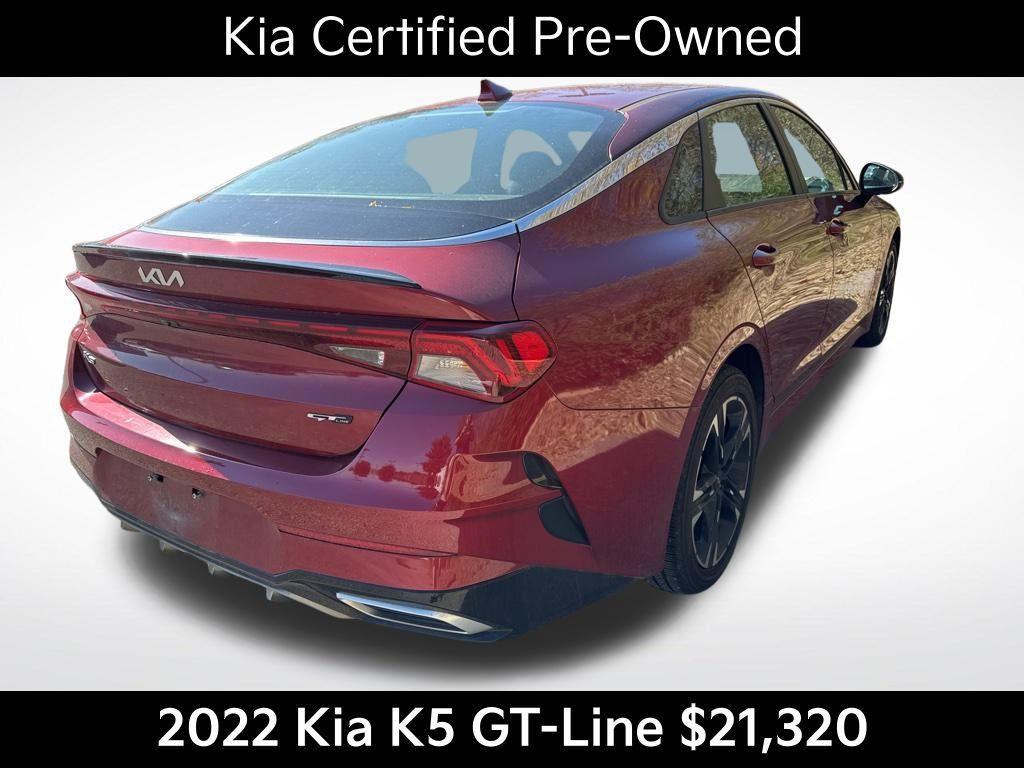 used 2022 Kia K5 car, priced at $21,320