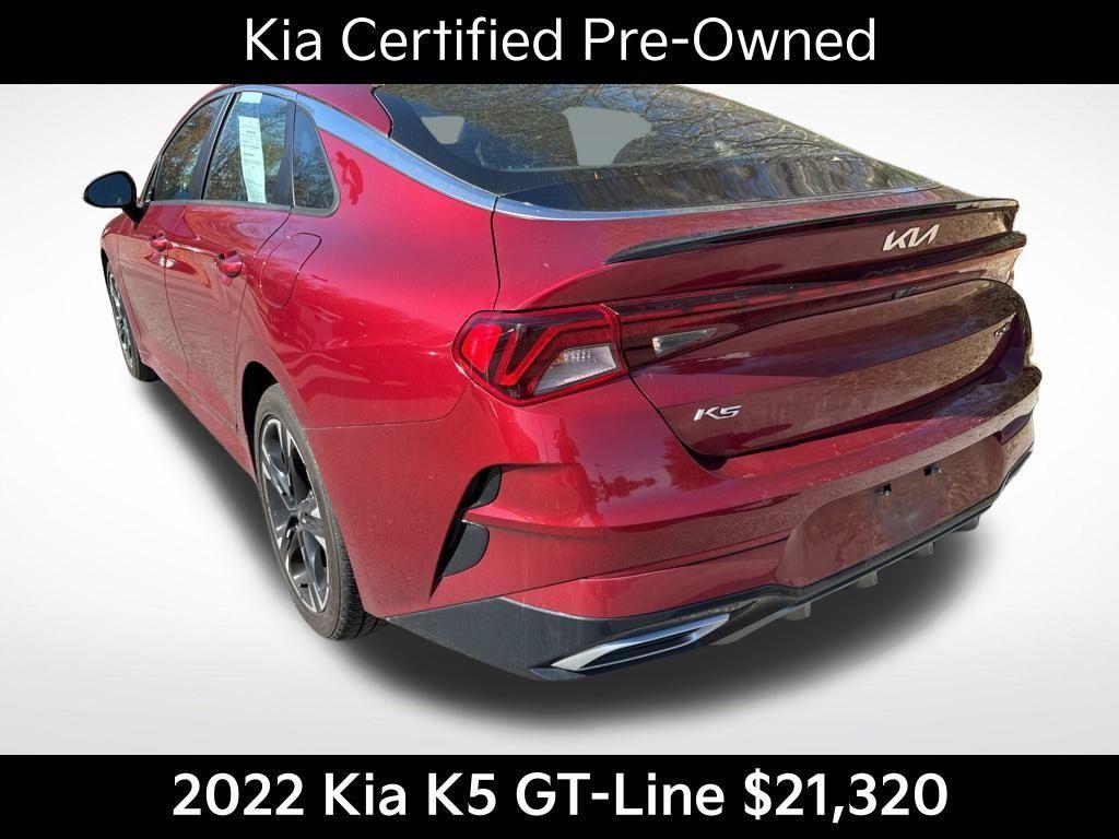 used 2022 Kia K5 car, priced at $21,320
