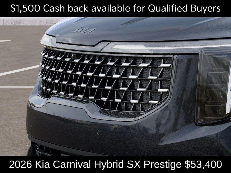 new 2026 Kia Carnival Hybrid car, priced at $53,400