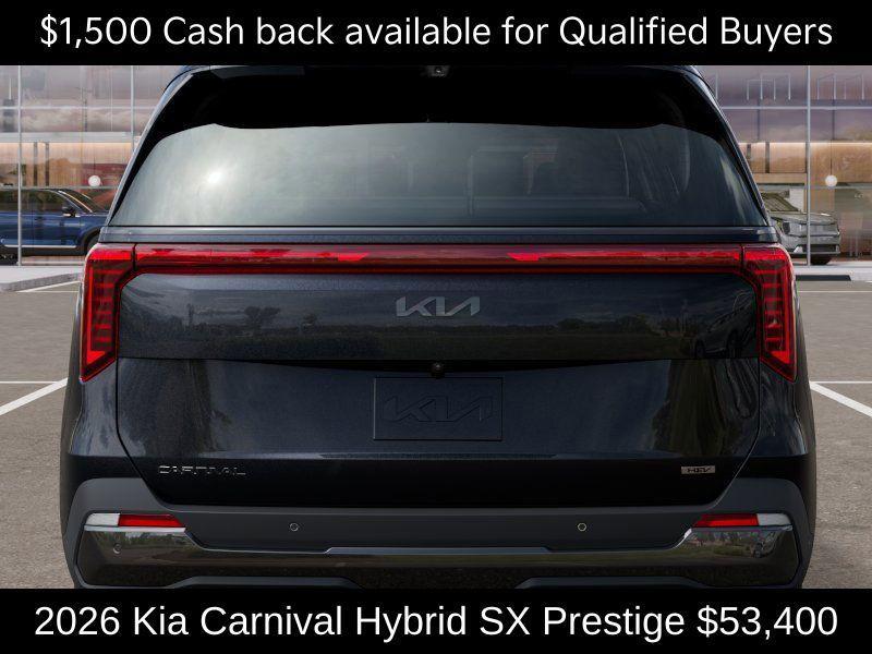 new 2026 Kia Carnival Hybrid car, priced at $53,400