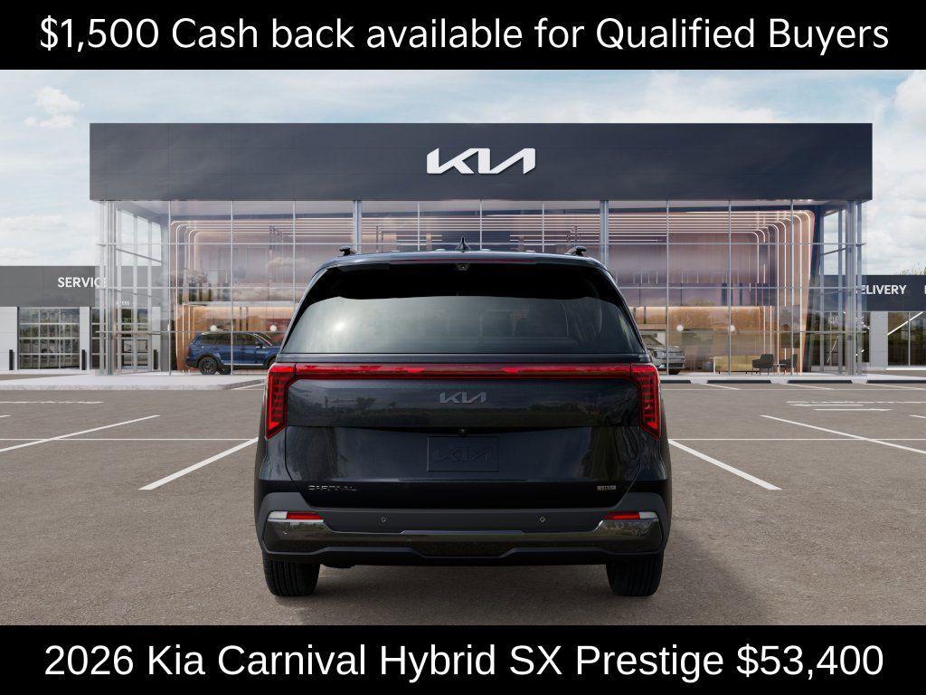 new 2026 Kia Carnival Hybrid car, priced at $53,400